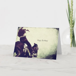 Cowboy, Geburtstag Karte