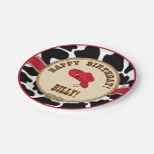 Cowboy-Geburtstag, kundengerechter Teller (Schrägansicht)