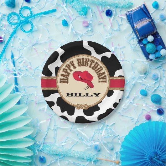 Cowboy-Geburtstag, kundengerechter Teller (Party)