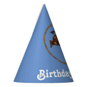 Cowboy-Geburtstag Partyhütchen (Links)