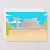 Cowboy-Geburtstagseinladung Western Einladung (Rückseite)