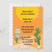 Cowboy-Geburtstagsfeier Einladung (Rückseite)