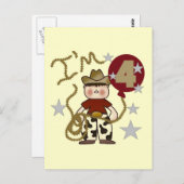 Cowboy Geburtstagsgeschenke und Geschenke Postkarte (Vorne/Hinten)