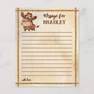 Cowboy Geburtstagskarte erste Rodeo-Zeitkapsel