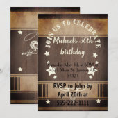 Cowboy-Geburtstagsparty Einladung (Vorne/Hinten)