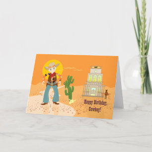 Cowboy-Geburtstagsparty Karte