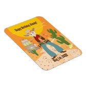 Cowboy-Geburtstagsparty Magnet (Rechte Seite)