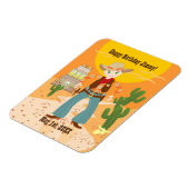 Cowboy-Geburtstagsparty Magnet (Linke Seite)