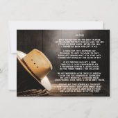 Cowboy-Gedenkfeier Ankündigung (Rückseite)