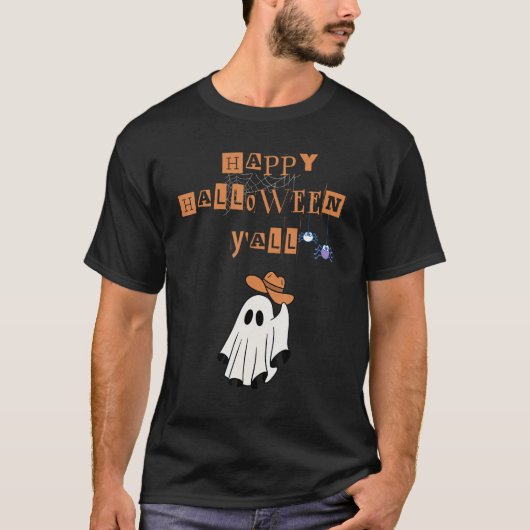 Cowboy-Geist Halloween T-Shirt (Vorderseite)