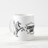 Cowboy-Geist Kaffeetasse (Vorderseite Links)