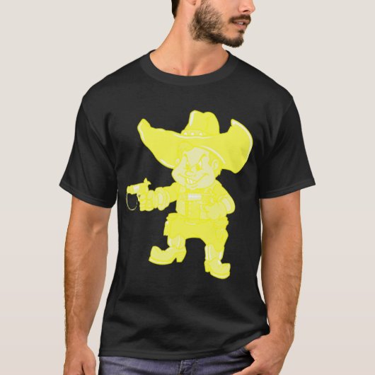 Cowboy-Gelb T-Shirt (Vorderseite)