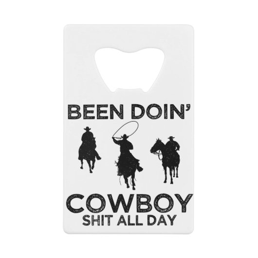Cowboy Geldbeutel Flaschenöffner (Vorderseite)
