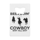 Cowboy Geldbeutel Flaschenöffner (Rückseite)