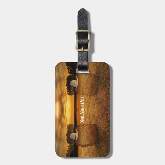 Cowboy Gepäckanhänger (Vorderseite vertikal)