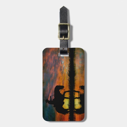 Cowboy-Gepäckmarke Gepäckanhänger (Vorderseite vertikal)