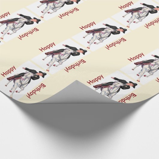 Cowboy Geschenkpapier (Ecke)