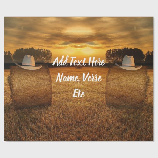 Cowboy Geschenkpapier (Flach)