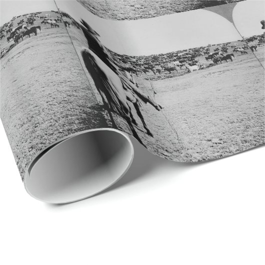 Cowboy Geschenkpapier (Rolleneckpunkt)