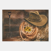 Cowboy Geschenkpapier Set (Vorderseite 2)
