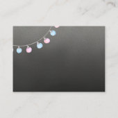 Cowboy Geschlecht enthüllt Bücher für Babykarte. e Begleitkarte (Rückseite)