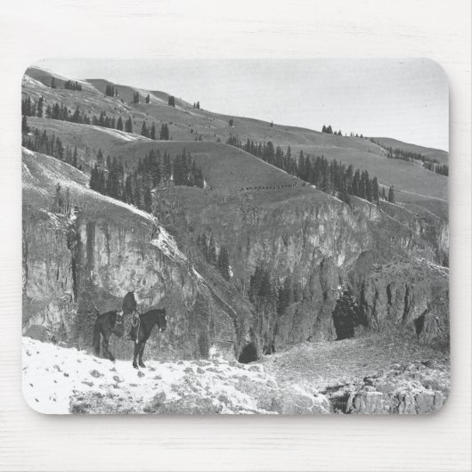 Cowboy getrennt von seiner Herde Mousepad (Vorne)