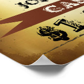 Cowboy Gewollt Poster, Fügen Sie Ihren Foto Text Poster (Ecke)