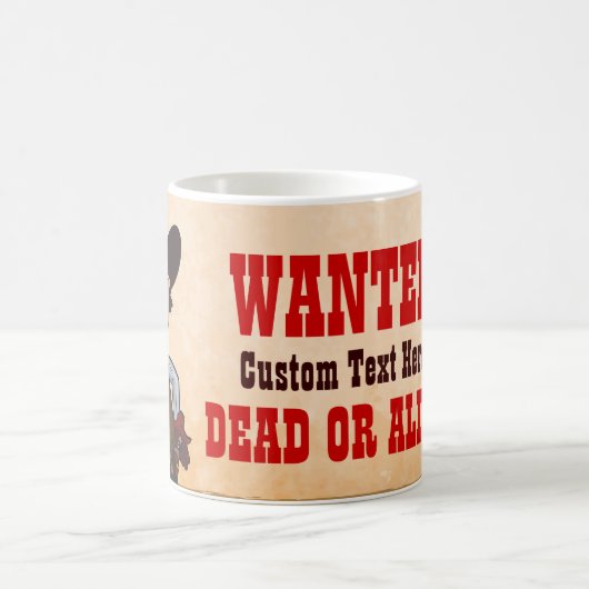 Cowboy - Gewollt Tote oder Lebende Kaffeetasse (Mittel)