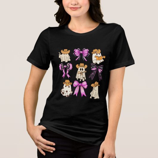 Cowboy Ghost & Cowgirl Halloween Shirt (Vorderseite)