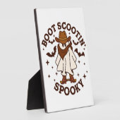Cowboy Ghost Cowhide Boot Scooting Spooky Western Fotoplatte (Seite)