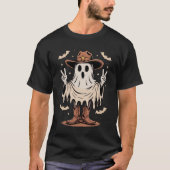 Cowboy Ghost Halloween Funny Spooky Boo T - Shirt (Vorderseite)