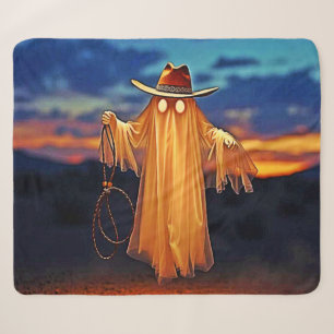 Cowboy Ghost im Sunset Design Sherpadecke