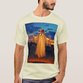 Cowboy Ghost im Sunset Design T-Shirt (Vorderseite)