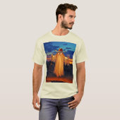 Cowboy Ghost im Sunset Design T-Shirt (Vorne ganz)