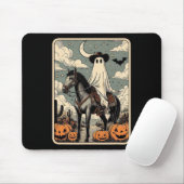 Cowboy Ghost Reitpferd Funny Tarot Card Hallowage Mousepad (Mit Mouse)