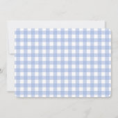 Cowboy-Gingham-Einladung Einladung (Rückseite)