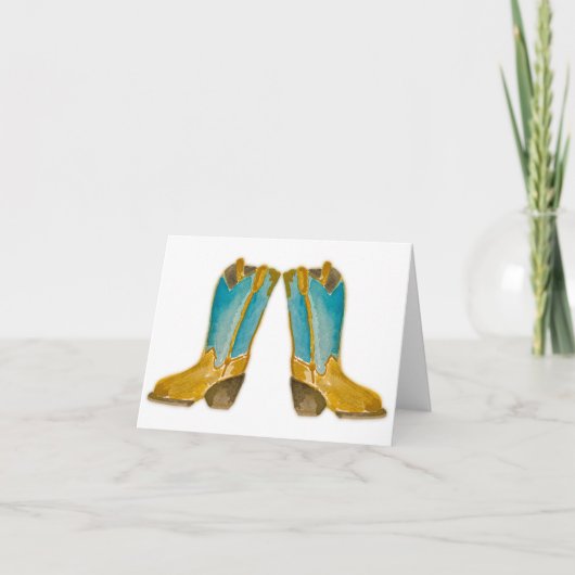 Cowboy Girl Note Card (Vorderseite)