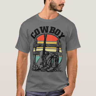 Cowboy Gitarrenstiefel und Hat Cowboy254 T-Shirt