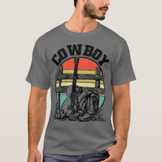 Cowboy Gitarrenstiefel und Hat Cowboy254 T-Shirt