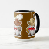 Cowboy Gnomes Tasse (VorderseiteRechts)