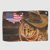 Cowboy Golfhandtuch (Horizontal)
