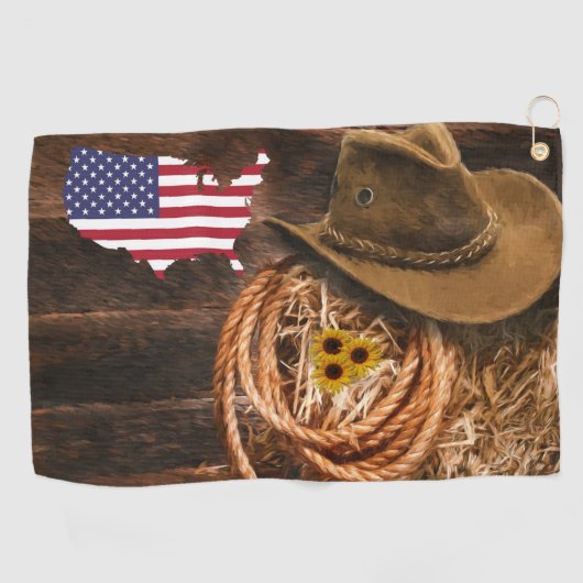 Cowboy Golfhandtuch (Horizontal)