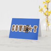 Cowboy Graduation Congratulations - Western Karte (Gelbe Blume)