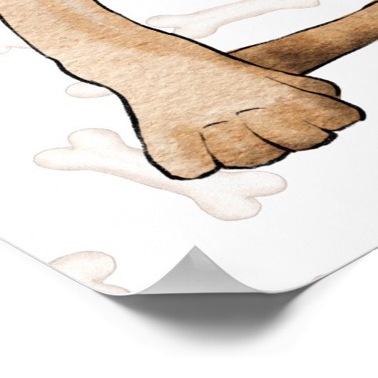 Cowboy Great Dane Dog Poster (Ecke)