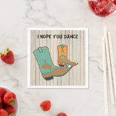 Cowboy GRILLEN and Square Dance Special Order Serviette (Beispiel)