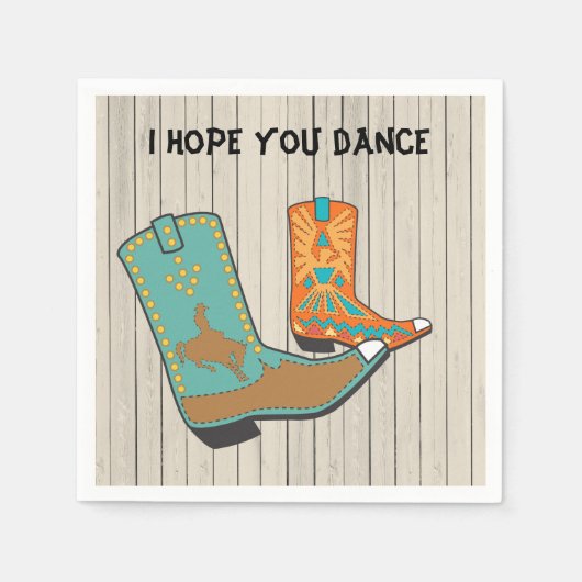 Cowboy GRILLEN and Square Dance Special Order Serviette (Vorderseite)