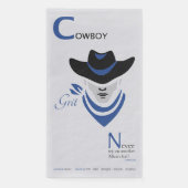 Cowboy Grit Serviette (Vorderseite)
