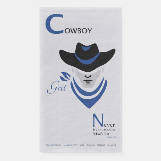 Cowboy Grit Serviette (Vorderseite)