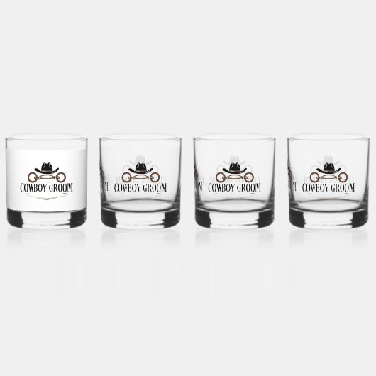 Cowboy Groom Whiskyglas (Hinten)