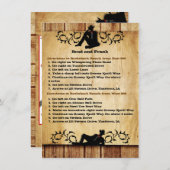 Cowboy Grooms Gay Wedding Directors Karten (Vorne/Hinten)